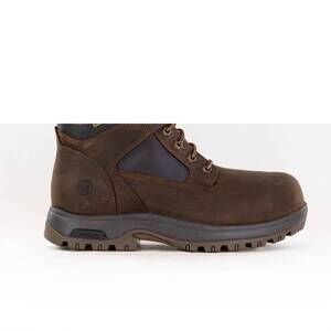 NEW DUNHAM men's 8000 works waterproof safety plain toe boots in brown